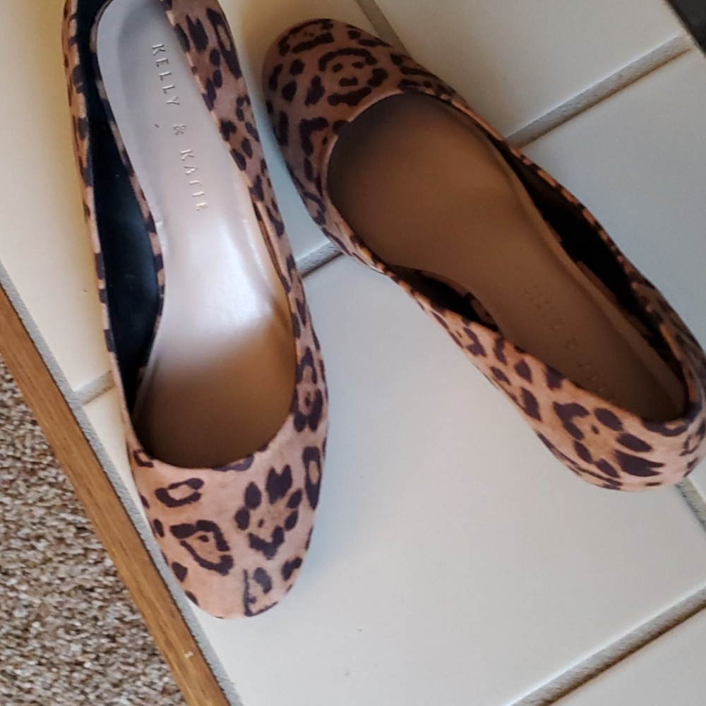 NWOT Leopard Wedges